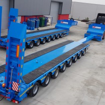 8 axle low loader extendable