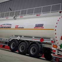Aluminum Fuel Oil Tanker Semi Trailer