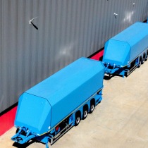 3 pcs XL jumbo Glass Inloader semi-trailer