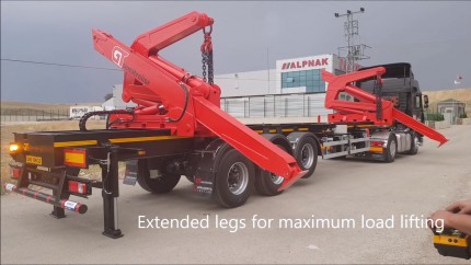 Sidelifter Container Semi Trailer, Sideloader. from Manufacturer, from Turkey