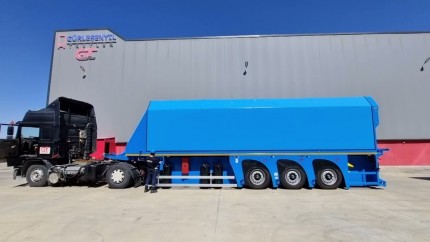 How does a glass transport semi-trailer work?