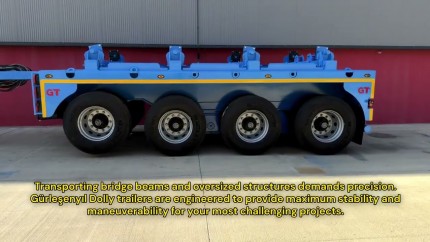Bridge girder carrying? Dolly semi-trailer